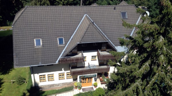 Haus Berghotel von oben