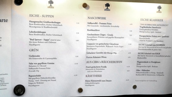 Speisekarte
